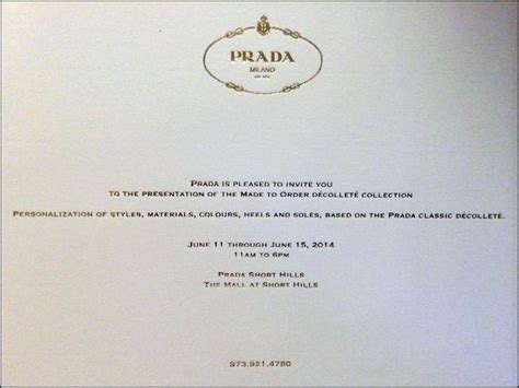 prada donna cocktail invitation|prada invites.